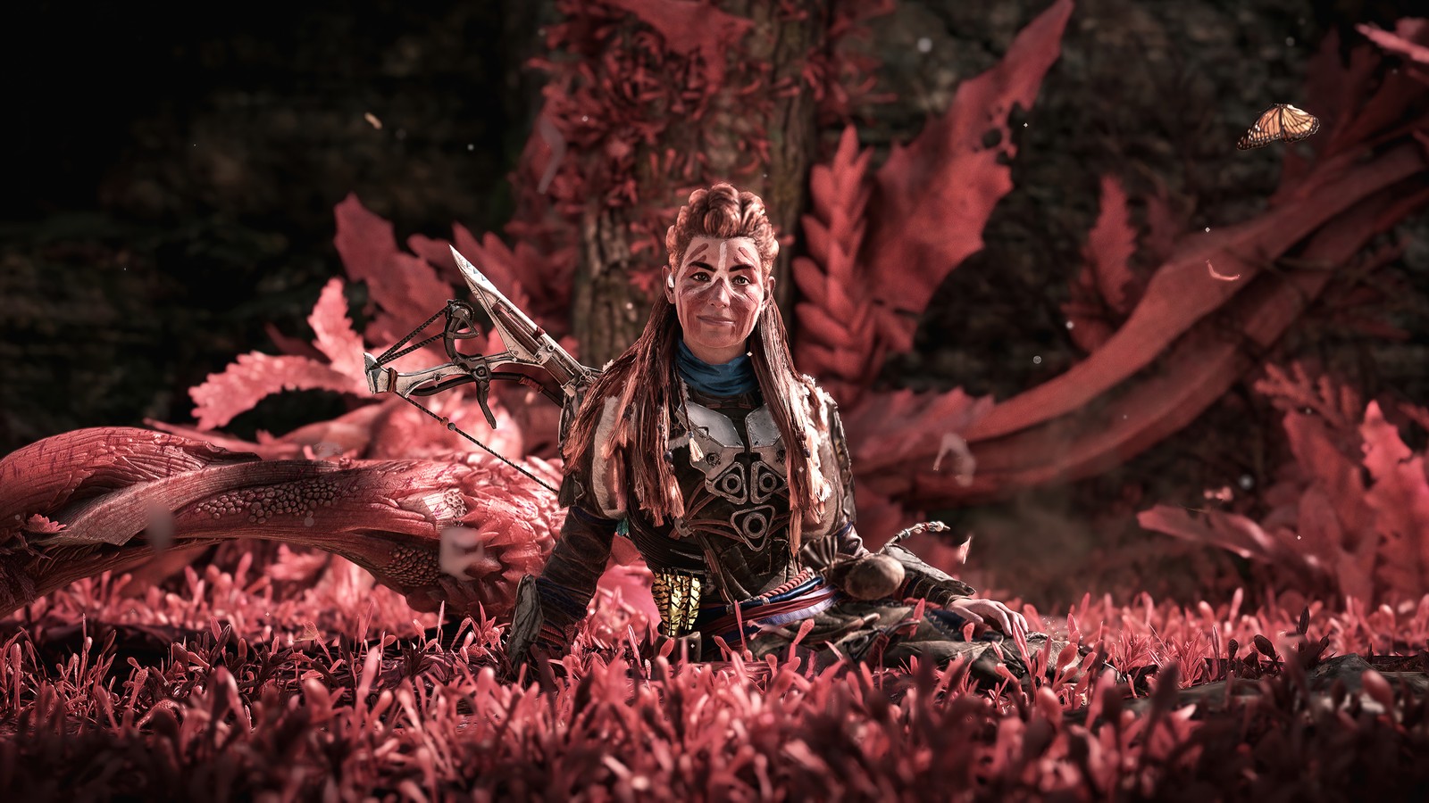 aloy, horizon forbidden west, video game wallpaper