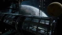 Exploration du Cosmos : Une vue des environnements extraterrestres depuis la station spatiale dans Fireteam Elite