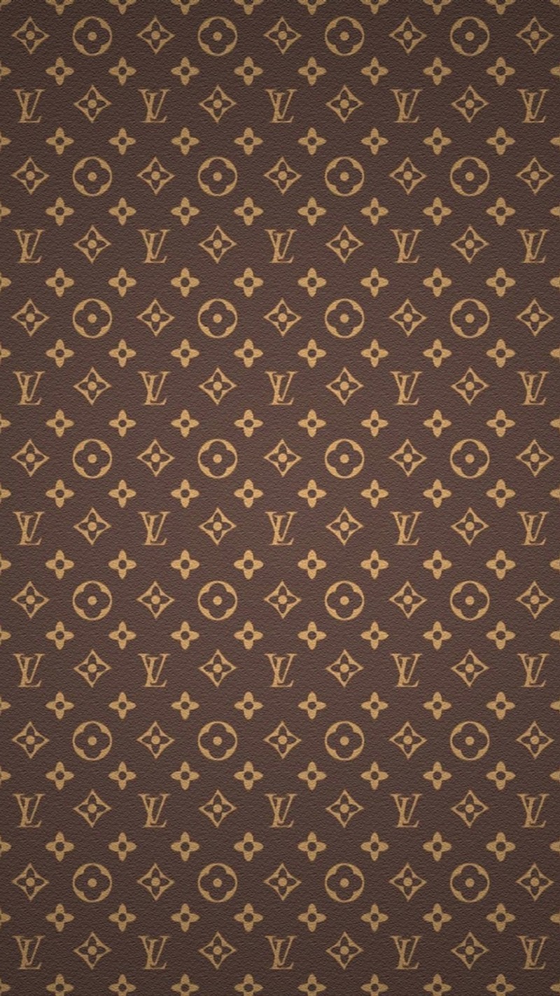 Коричневая и бежевую обои louis vuitton с узором (одежда, дизайн, мода, логотип, луи виттон)