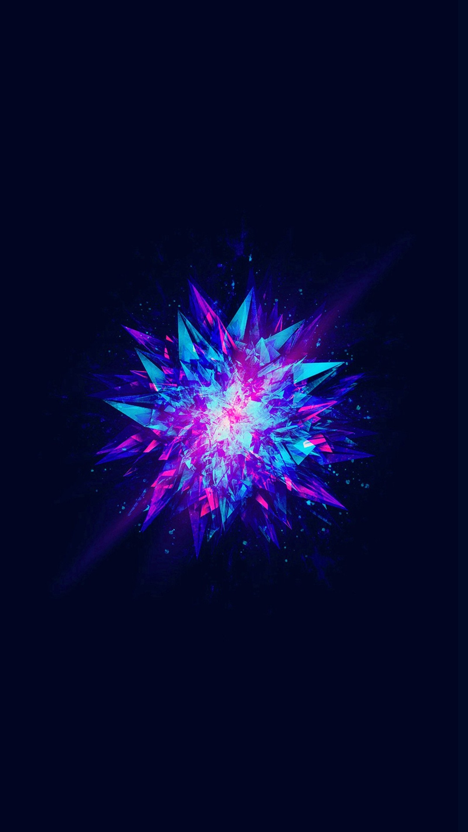 A close up of a blue and purple star burst on a black background (blue, galaxy, pink, s7, s8)