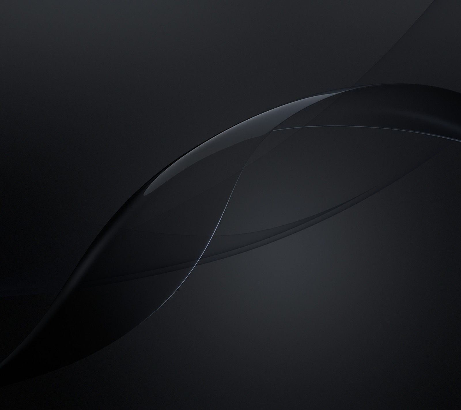 A close up of a black background with a curved design (cool, logo, modern, new, symbol)