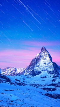 paisaje, matterhorn, montaña