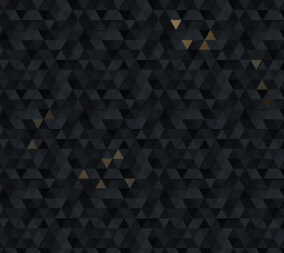 Texture triangulaire 3D abstraite avec des tons sombres et des accents métalliques