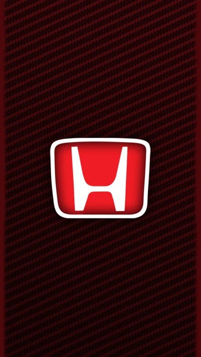 Logo de Honda sobre un fondo rojo intenso