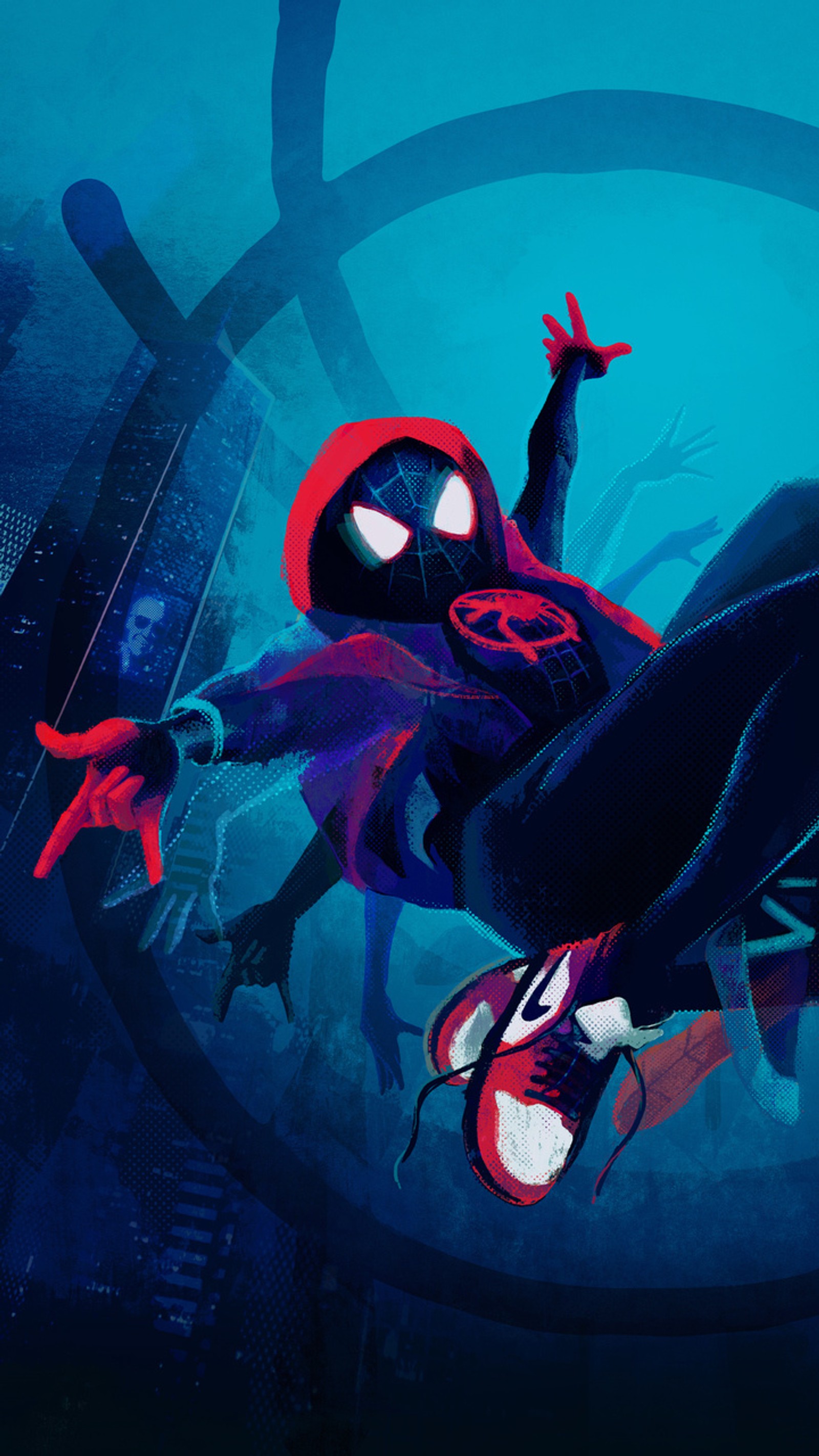 Affiche de "spider-man: into the spider-verse" (spectre, estompé, spiderman, spiderversh, marvel)