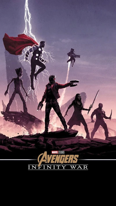 2018, avengers, infinity war, movie, poster