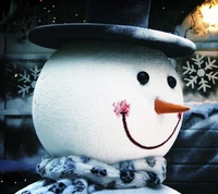 christmas, snowman, winter