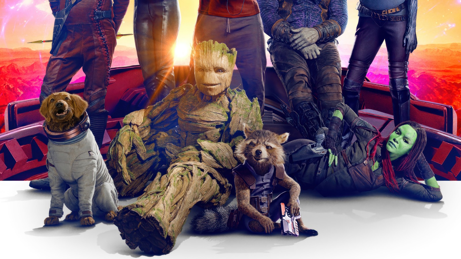 Lade guardians of the galaxy vol 3, film, 2023, marvel, groot Hintergrund herunter