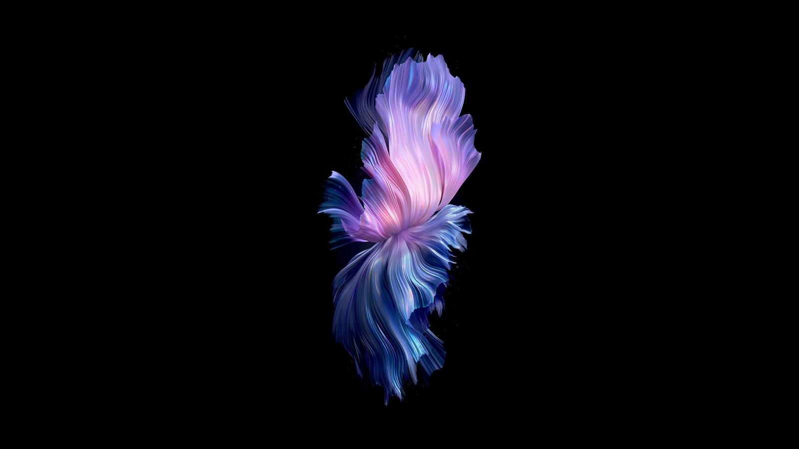 A close up of a fish with a black background (vivo x flip, stock, purple abstract, 5k, black background)