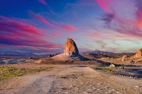 cloud, natural landscape, plant, mountain, bedrock wallpaper