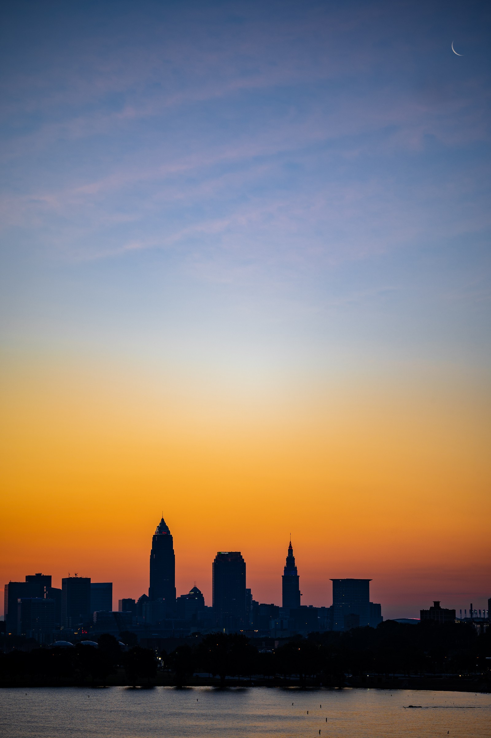 sky, cityscape, evening, daytime, sea wallpaper