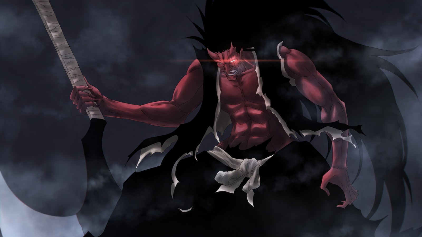 Lade kenpachi zaraki, bankai, bleach, thousand year blood war, bleach 千年血战篇 Hintergrund herunter