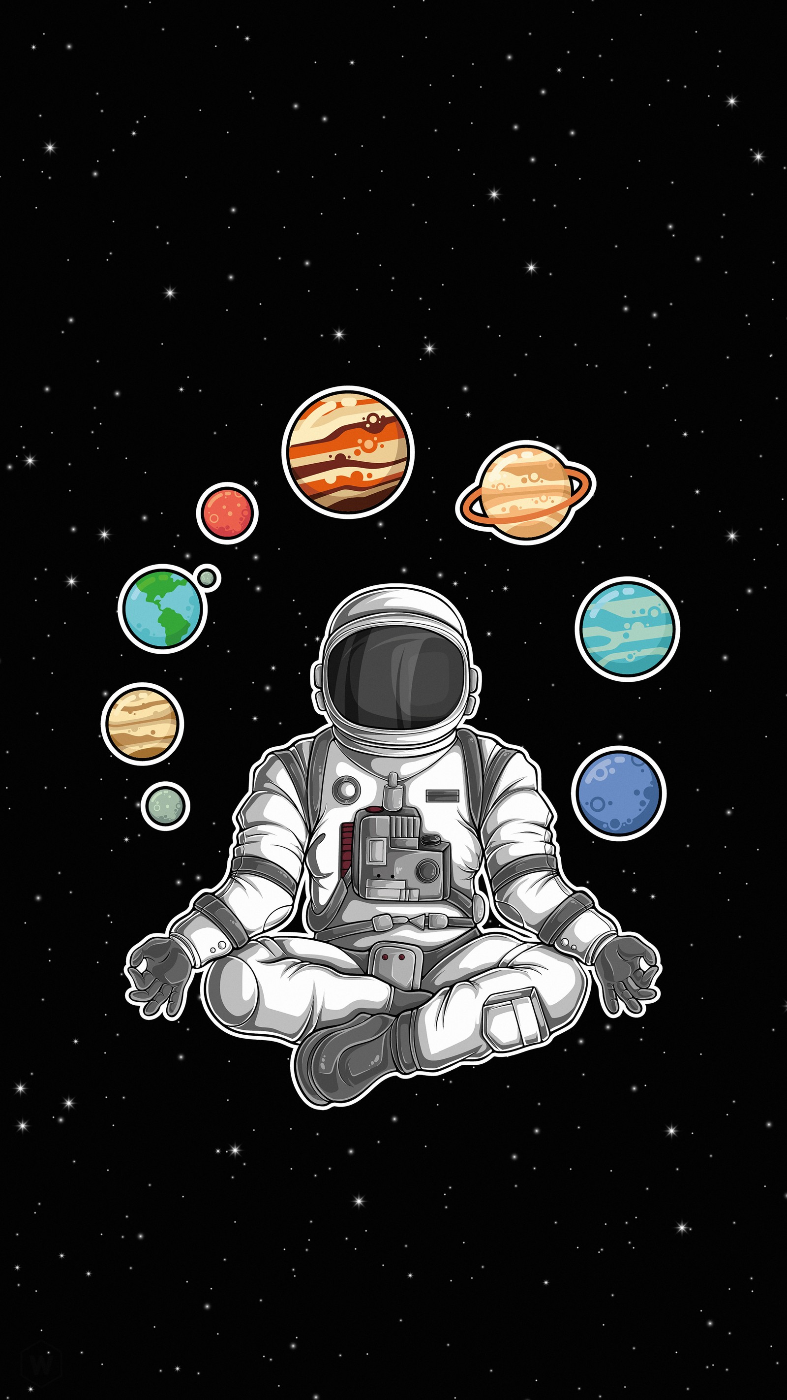 planet, space, astronaut, sleeve, gesture wallpaper