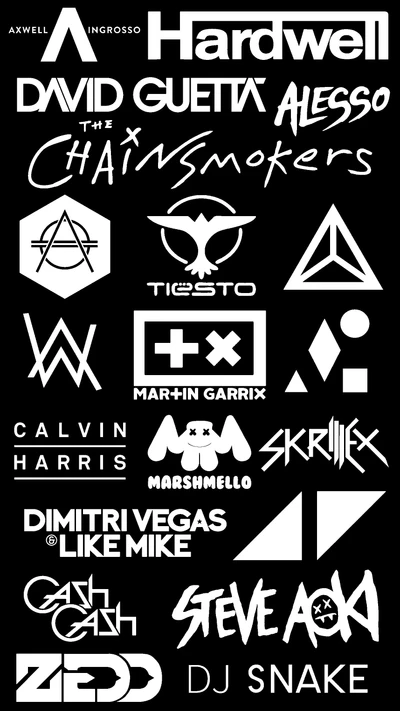 avicii, david guetta, dj, logo de dj, edm