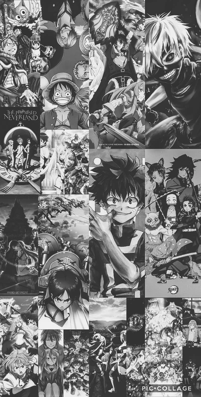 anime, collage de anime