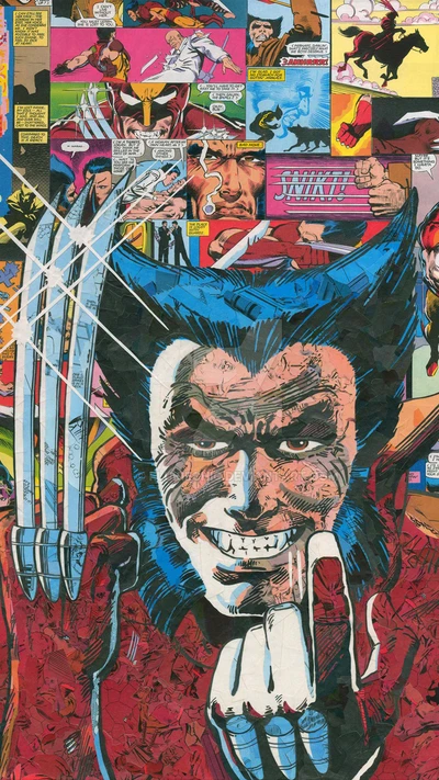 Dynamische Wolverine-Kunst: Eine Feier des Superhelden-Erbes von Marvel