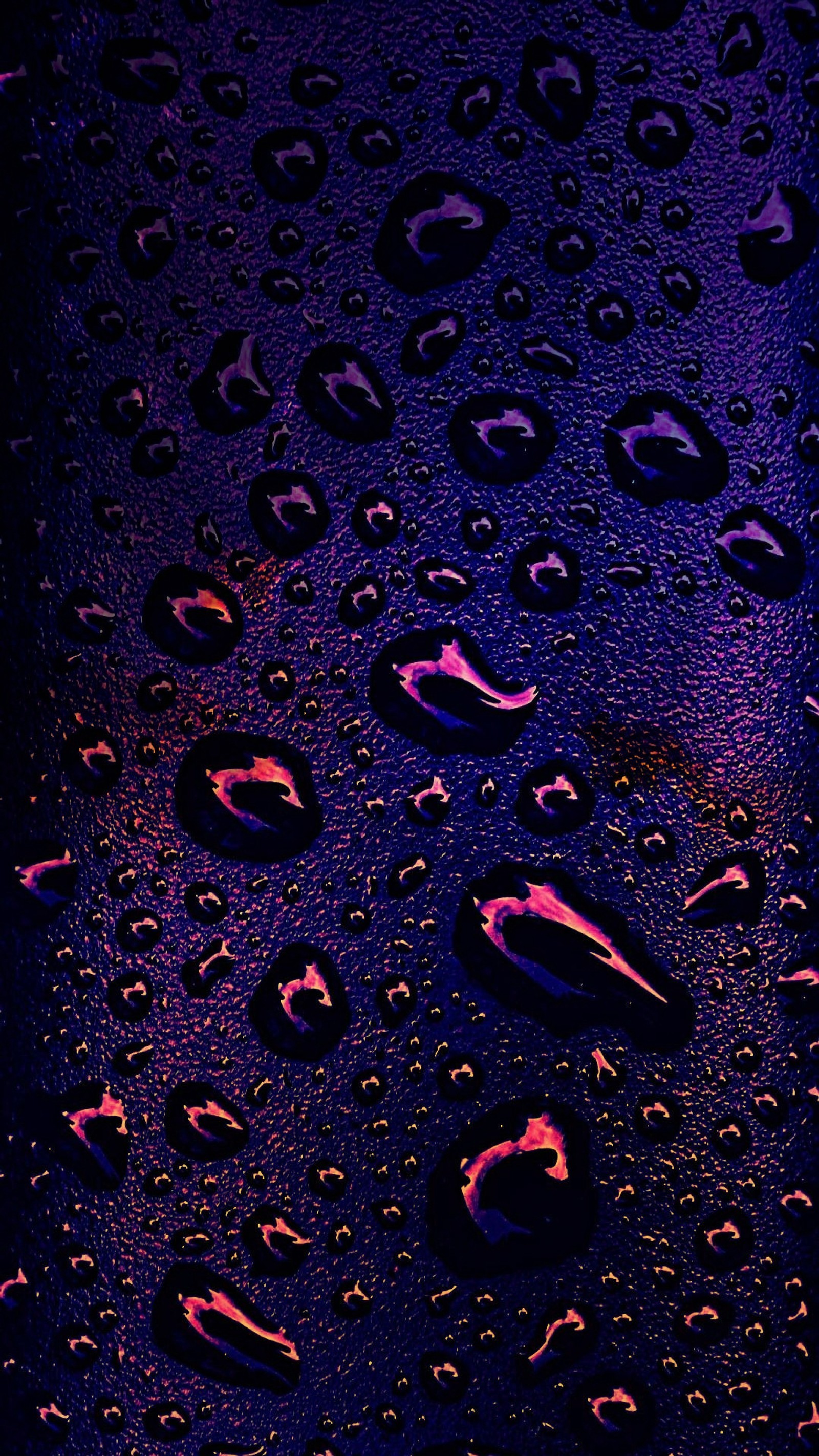 purple, waterdrops Download Wallpaper