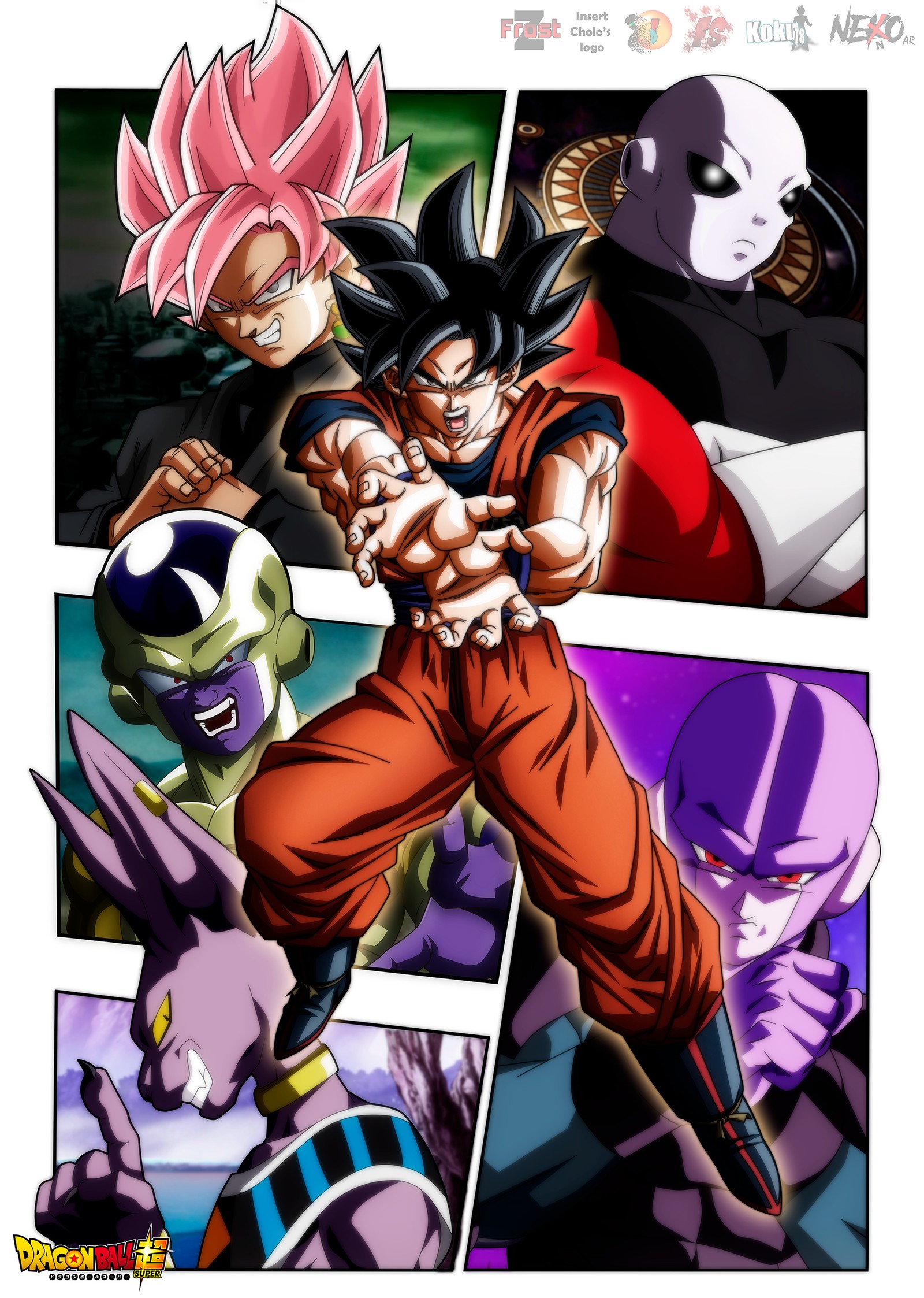 Descargar fondo de pantalla pelota, goku negro, dragón, dragon ball, congelador