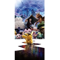 Détective Pikachu : Une aventure colorée dans un paysage urbain inspiré de l'anime de 2019