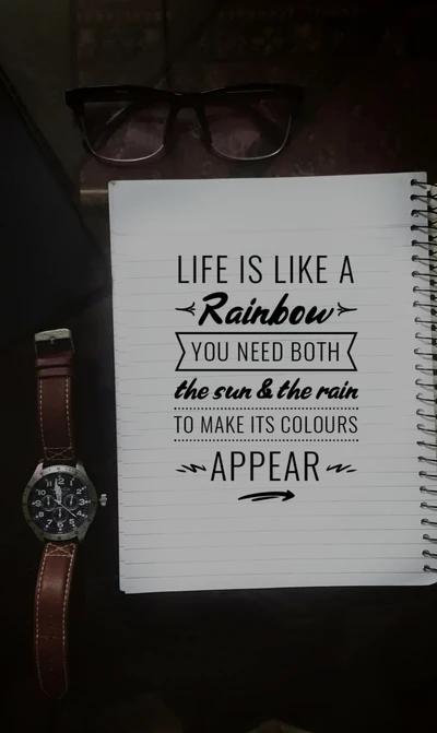 Life is Like a Rainbow: Embracing Sun and Rain for Colorful Living