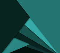 Camadas abstratas em tons de teal e escuros: um design de material moderno