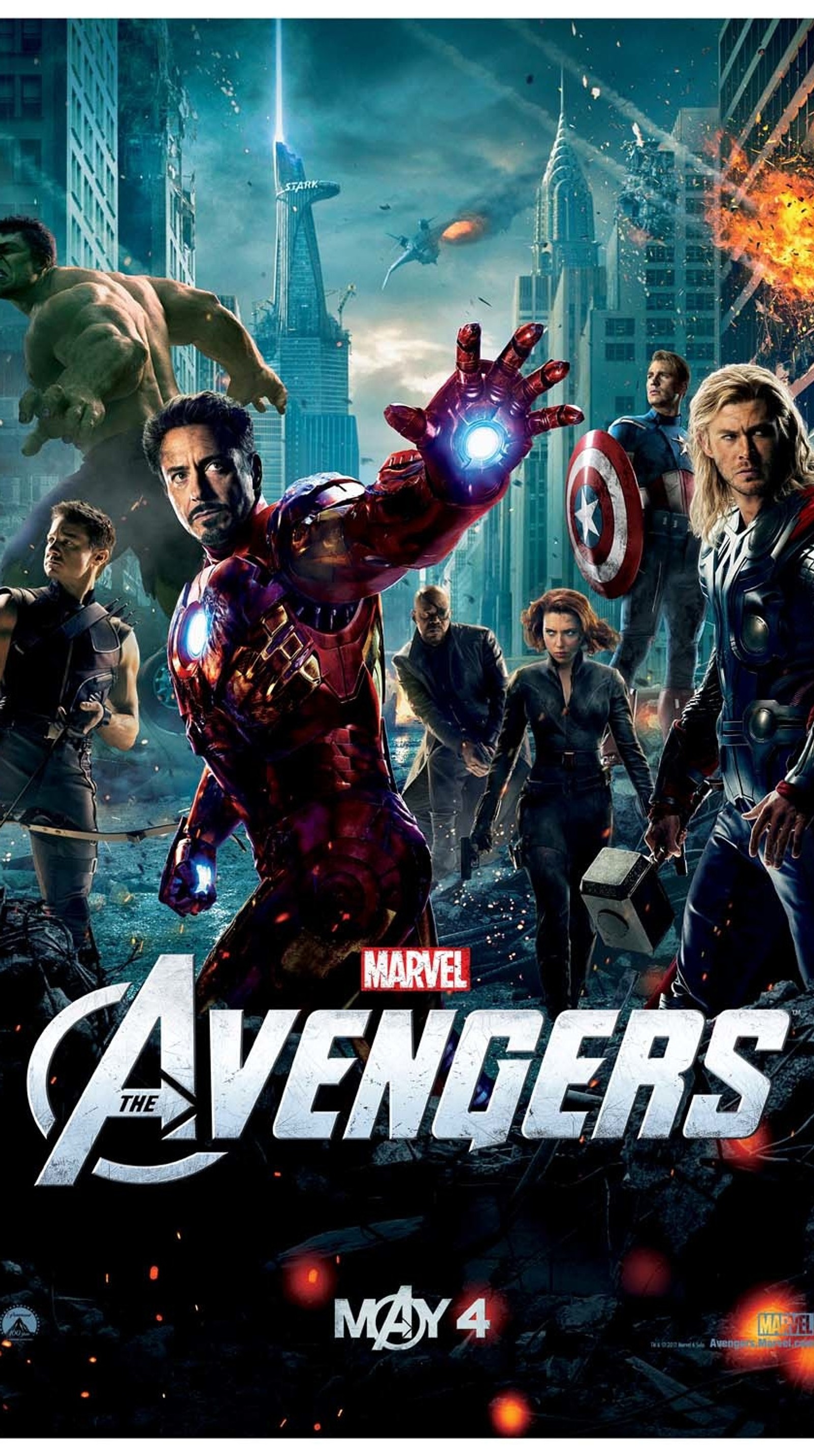 Póster de la película de los vengadores (vengadores, avengers, ironman, película)