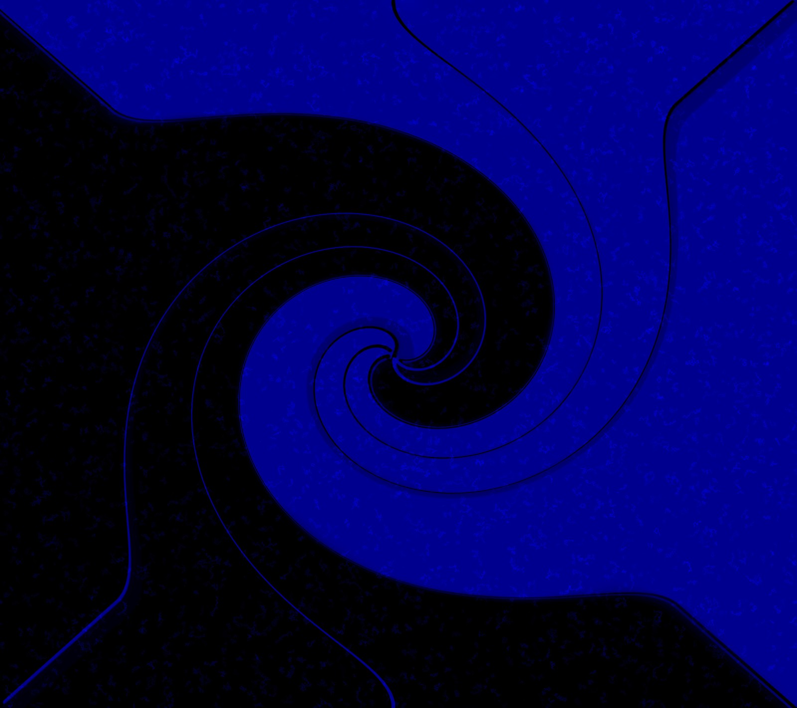 Um close em um fundo azul e preto com um design espiral (abstrato, preto, azul, girar)