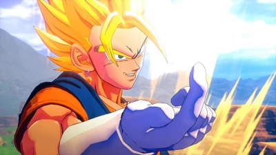 dragon ball z kakarot, videospiel, vegito, super saiyajin, super saiyan