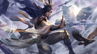 master yi, eternal sword, pearl, chroma, league of legends wallpaper