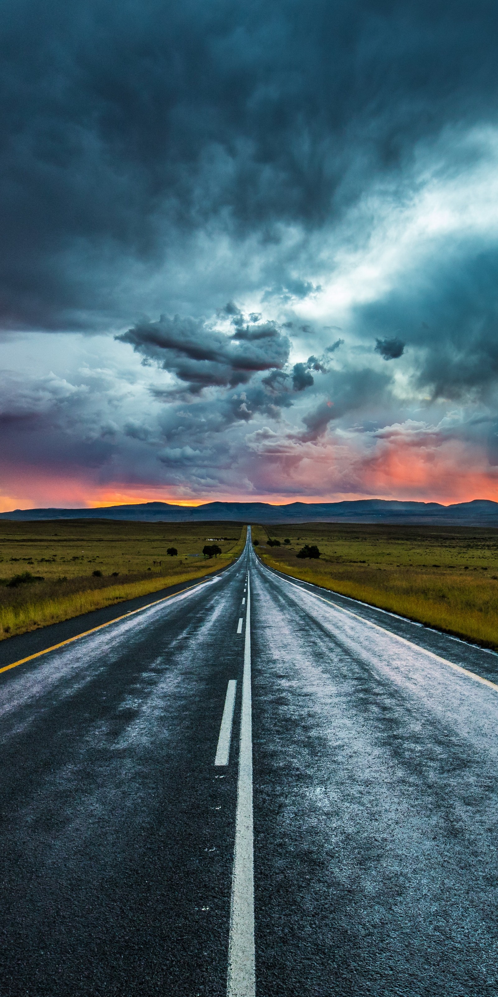 Lade straße, autobahn, wolke, pflanze, atmosphäre Hintergrund herunter