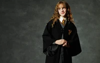 Emma Watson as Hermione Granger in Iconic Hogwarts Robes