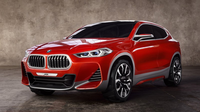 Bmw x2 концепт внедорожника представлен в студии (альфа ромео, машины, шина, колесо, решетка)