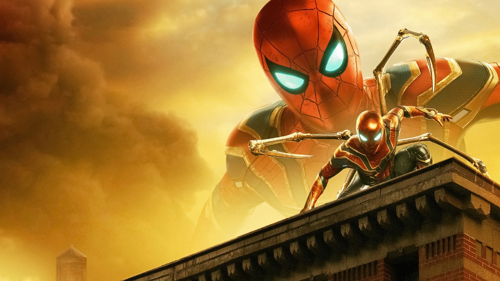 Скачать обои spider man, железный паук, человек паук вдали от дома, spider man far from home, фильм