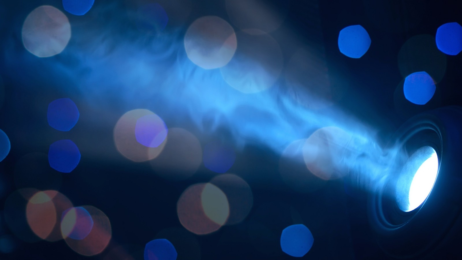 bokeh, blue, light, circle, lens flare wallpaper