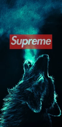 supreme, скейтборд, торговая марка, волк, хип хоп