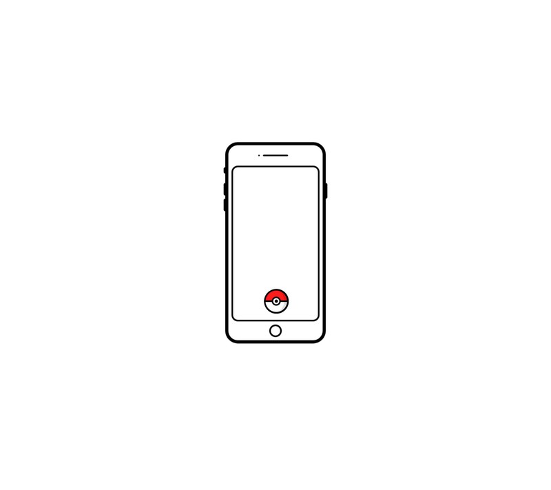 Ближайший план мобильного телефона с иконкой покемона на экране (iphone, pokemon, pokemon go)