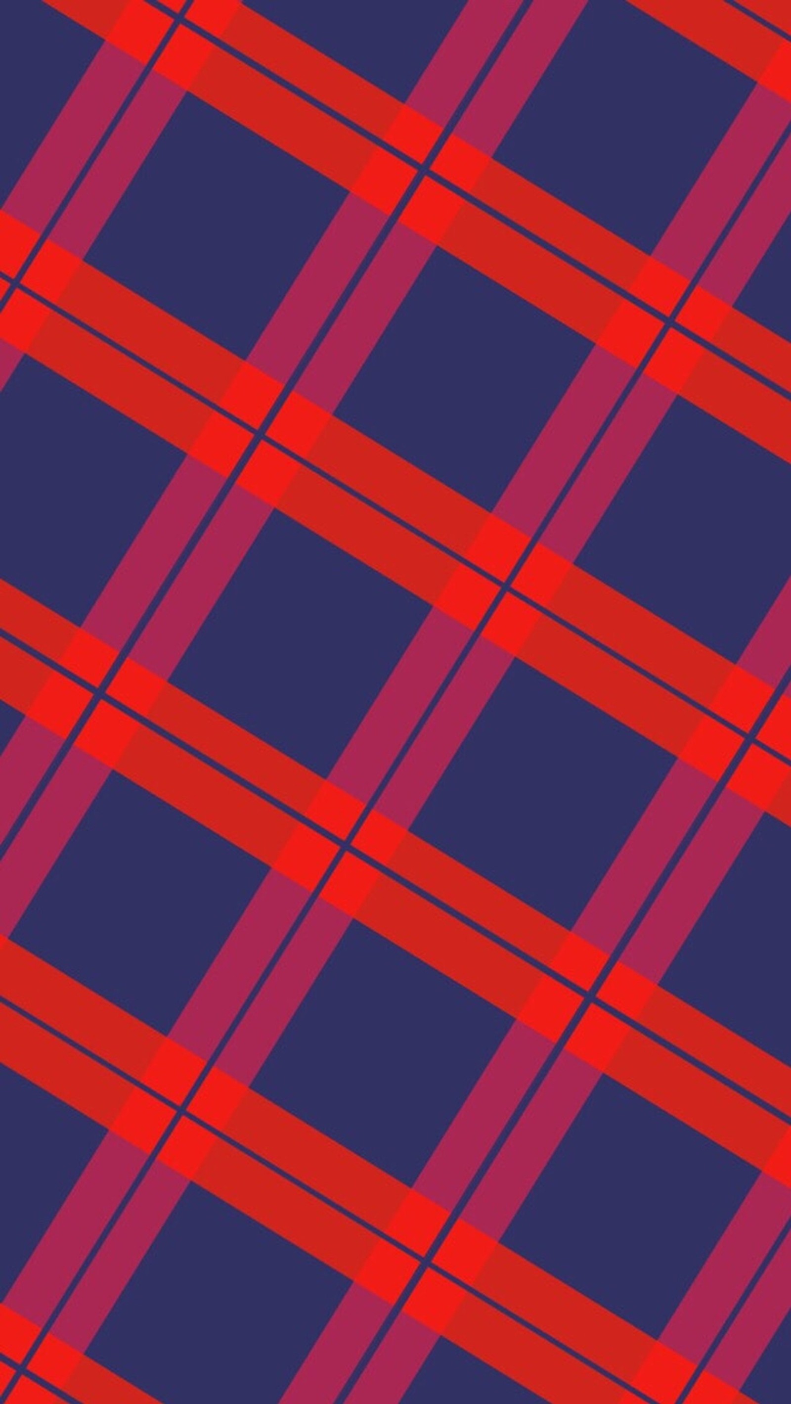 A close up of a red and blue plaid pattern (dark, plaid)