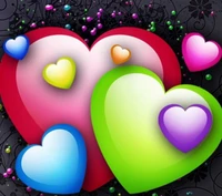 colors hearts, herzen, liebe, valentinstag