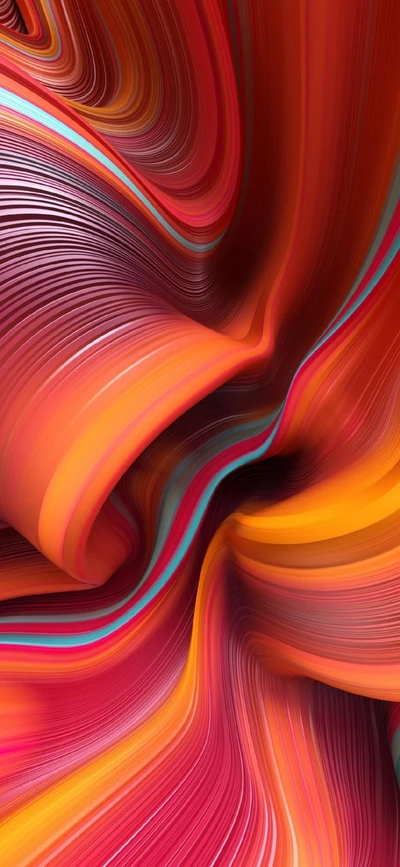 abstrait, couleurs, huawei, fondu, miui