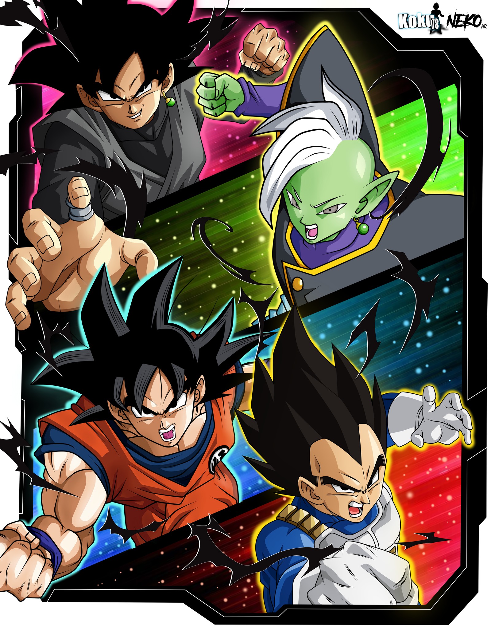 Téléchargez le fond d'écran balle, noir, dragon, goku, hd