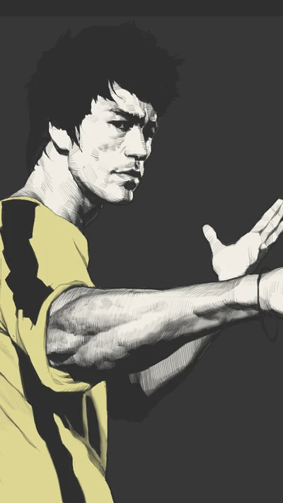 bruce lee, génial, kung fu, papier peint