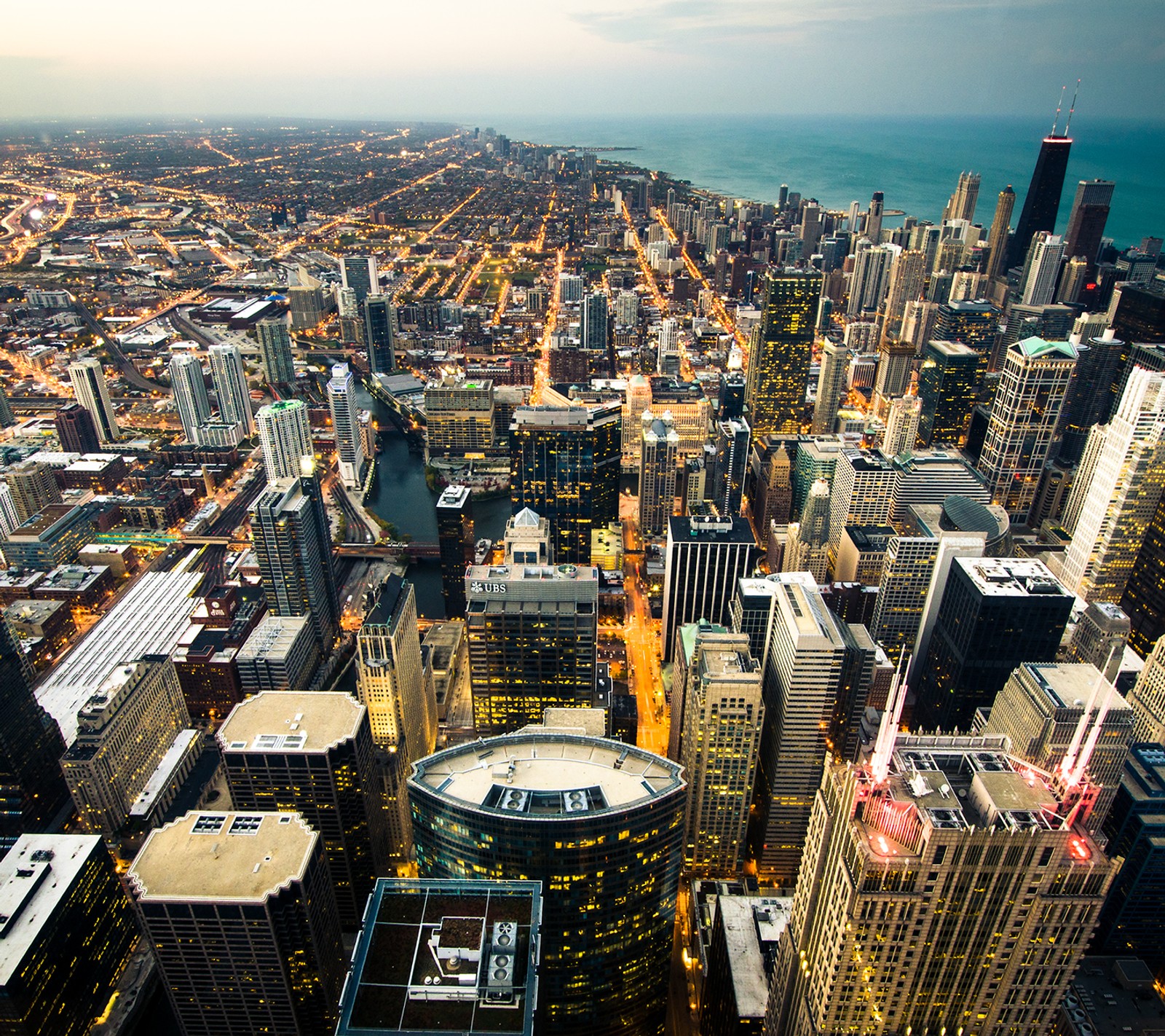 Lade chicago, die stadt Hintergrund herunter