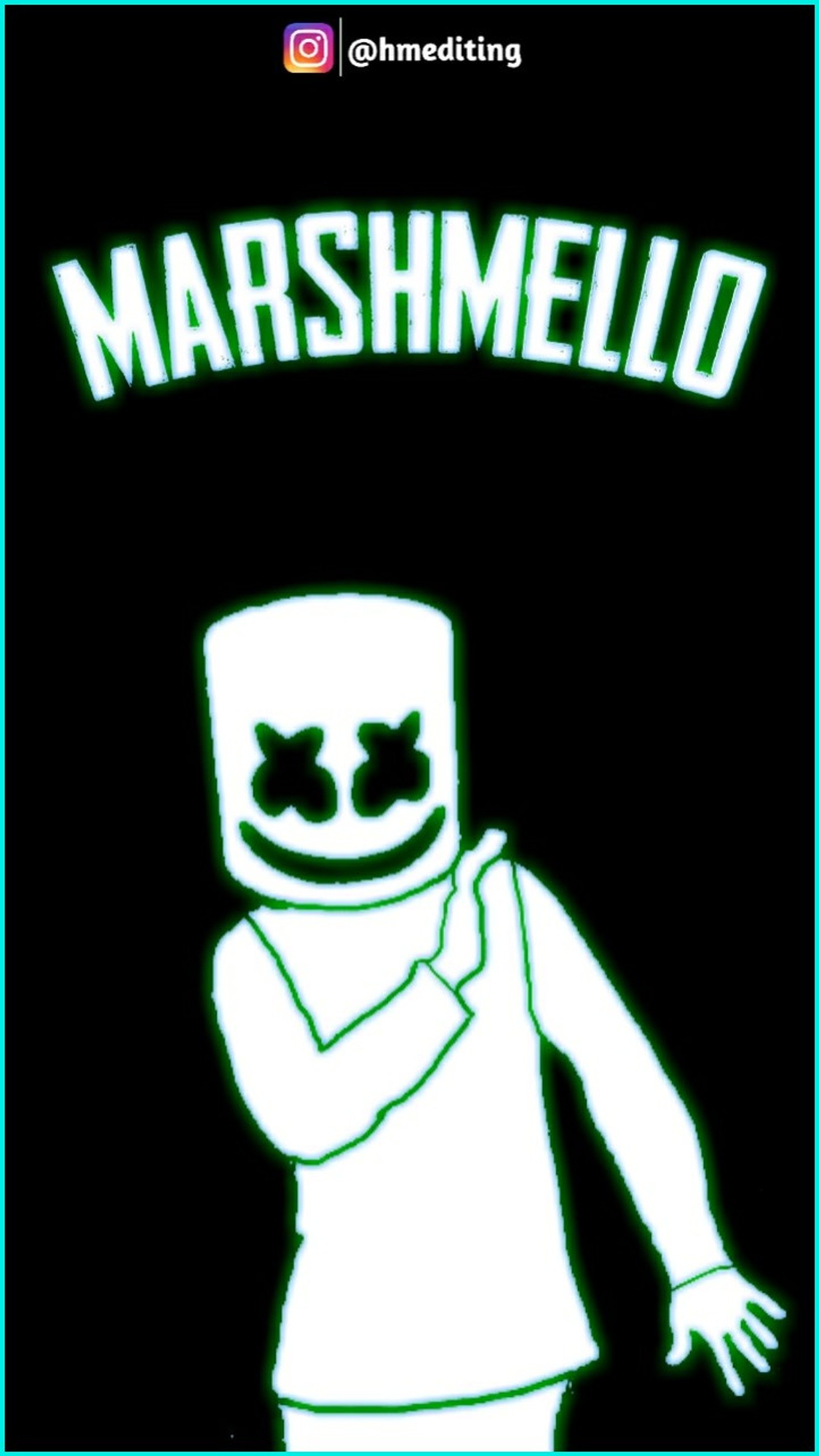 Marshmallow que brilha no escuro (dj, marshmello, música marshmello, música)