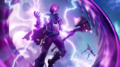 Guerreiro Tempestade libera relâmpago no Fortnite Battle Royale