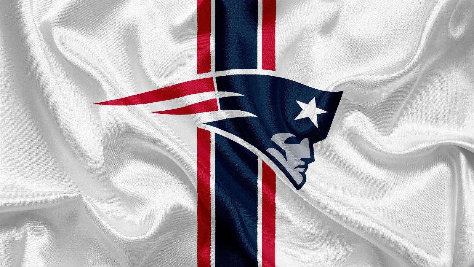 A close up of a flag with a cross on it (new england patriots, flag, logo, football team, nfl team)