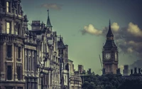 big ben, landmark, metropolis, architecture, cloud wallpaper