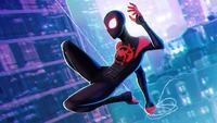 майлз моралес, miles morales, человек паук через вселенные, spider man into the spider verse, фильм