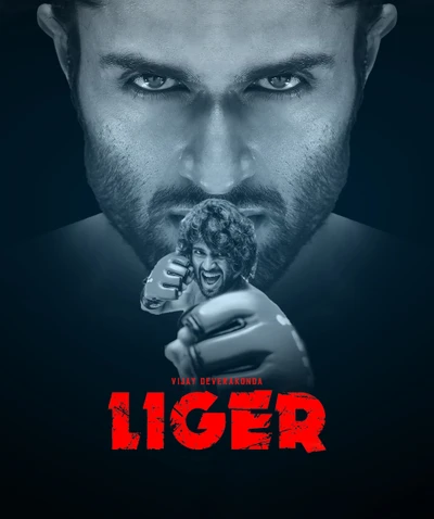 Vijay Deverakonda em 'Liger' - Um cartaz marcante do filme Tollywood de 2022