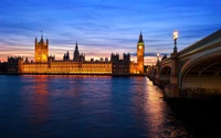 parlamentsgebäude, big ben, palast von westminster, wahrzeichen, fluss