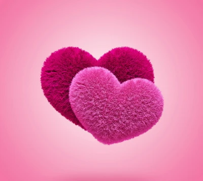 fluffy, heart, love, pink, romantic